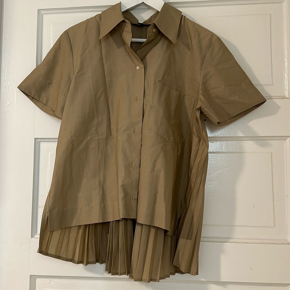 Banana Republic pleated blouse